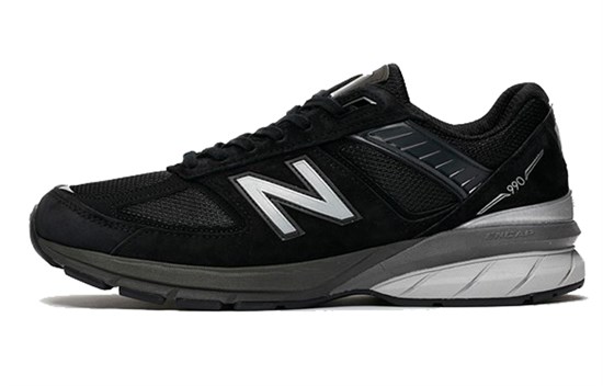 New Balance NB 990 V5 Cushioning Slip Resistant Low Top Running Shoes Men's Black pz--4518590419691766783 - фото 602468