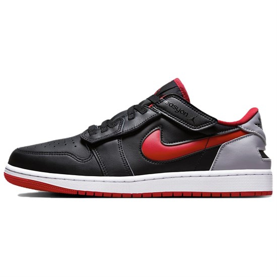 JORDAN 1 Low FlyEase 'Black Cement Fire Red' DM1206-006 - фото 485497