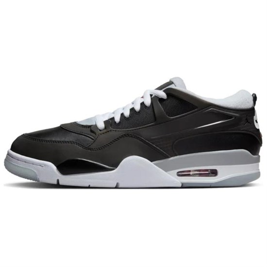 Jordan Air Jordan 4 Anti Slip Wear Resistant Low Top Vintage Basketball Shoes Men's Black HV5184-010 - фото 490001