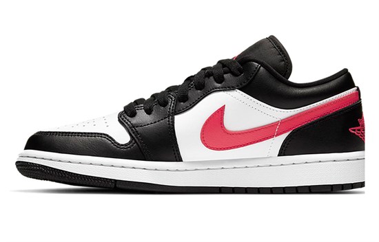 JORDAN 1 Low Black Siren Red Women's DC0774-004 - фото 496095