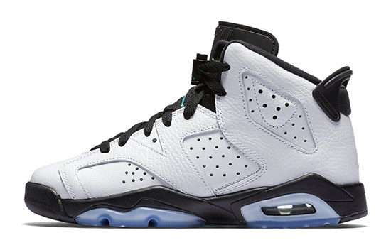 JORDAN 6 Retro White Jade Black GS 384665-122 - фото 498551