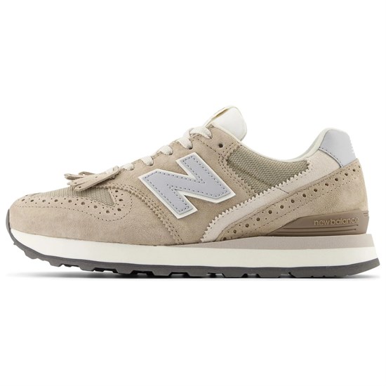 New Balance Cushioning Wear Resistant Low Top Running Shoes Women's Brown Gray WL996TR2 - фото 504146