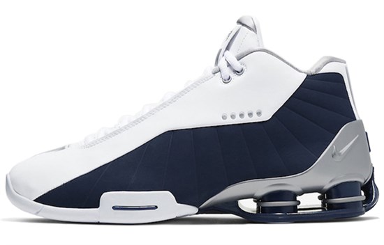 Nike Shox BB4 White Silver Navy AT7843-100 - фото 538967