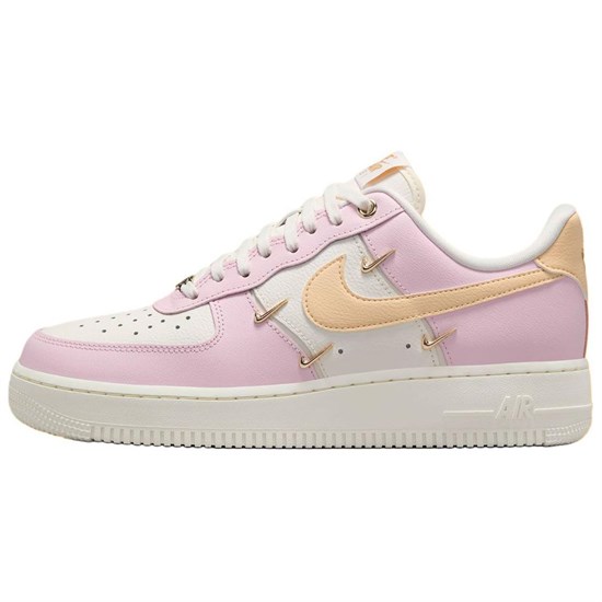 Nike Air Force 1 Anti Slip Wear Resistant Low Top Skateboard Shoes Women's Pink White IB2574-600 - фото 542819