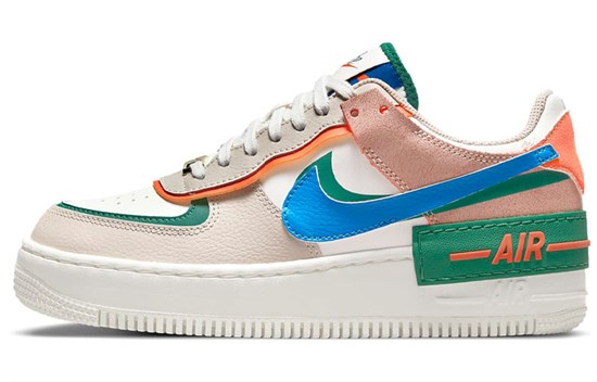 Nike Air Force 1 Low Shadow Sail Signal Blue Green Women's CI0919-109 - фото 544386