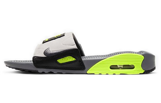 Nike Air Max 90 Slide Smoke Grey Volt Black Women's CT5241-001 - фото 546601