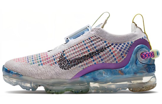 Nike Air VaporMax 2020 Flyknit Pure Platinum Multi Color GS CJ4069-003 - фото 549589