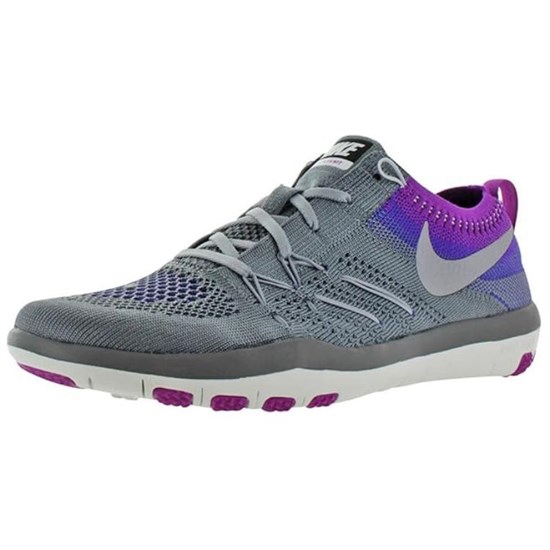 Nike Anti Slip Wear Resistant Low Top Training Shoes Women's Gray Purple 844817-003 - фото 550876