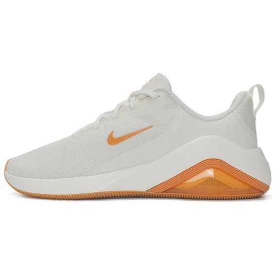 Nike Anti Slip Wear Resistant Low Top Training Shoes Women's White Orange FZ1689-102 - фото 550889