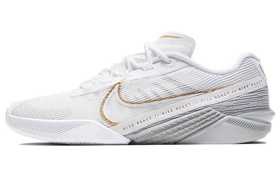 Nike React Metcon Turbo White Metallic Gold Women's CT1249-100 - фото 558413