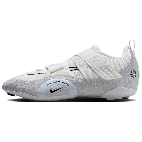 Nike SuperRep Anti Slip Wear Resistant Low Top Cycling Shoes Women's White FZ2117-100 - фото 559557