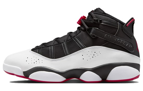 JORDAN 6 Rings Black White Varsity Red 322992-067 - фото 563896