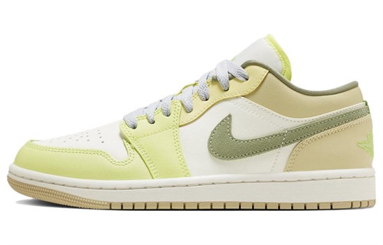 JORDAN 1 Low Sail White Oil Green Women's FD9906-131 - фото 566457