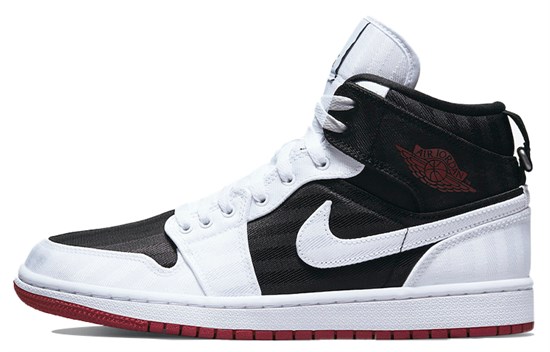 JORDAN 1 Mid Se Utility Canvas White Black Gym Red Women's DD9338-016 - фото 566680