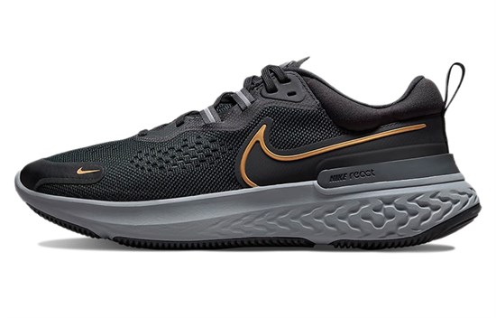 Nike React Miler 2 'Black Metallic Gold' CW7121-005 - фото 584024