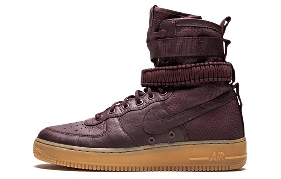 Nike Sf Air Force 1 High Deep Burgundy 864024-600 - фото 584737