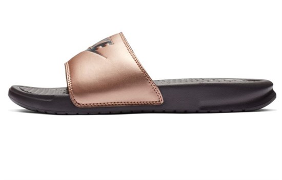 Nike Benassi Jdi Slide 'Metallic Red Bronze' Women's 343881-900 - фото 590841