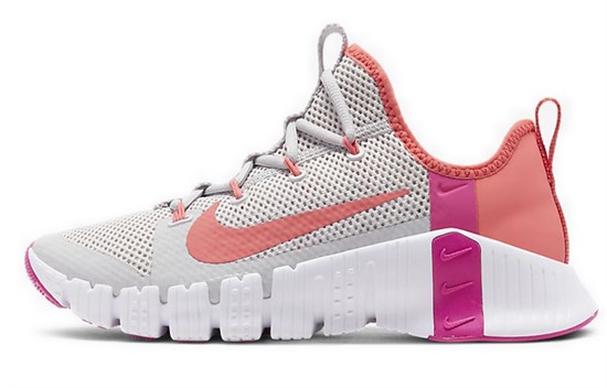 Nike Free Metcon 3 Vast Grey Fire Pink Women's CJ6314-068 - фото 592995