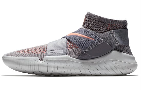 Nike Free Rn Motion Flyknit 2018 'Grey Crimson' Women's 942841-003 - фото 593133