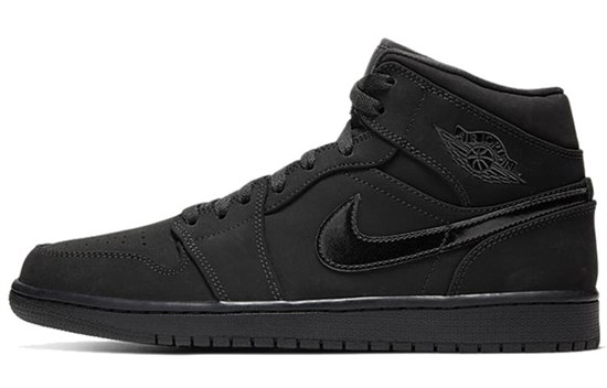 Jordan 1 Mid Triple Black 2020 554724-056 - фото 596287