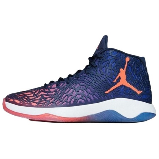 Jordan Anti Slip Wear Resistant Mid Top Basketball Shoes Men's Blue 834268-406 - фото 597405
