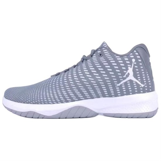 Jordan Anti Slip Wear Resistant Mid Top Basketball Shoes Men's Gray 910209-003 - фото 597407