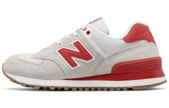 New Balance 574 Grey/Red Women's WL574RSA - фото 599663