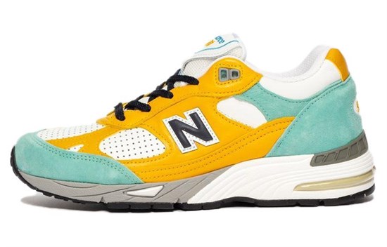 New Balance 991 Sns Yellow Blue Women's W991SNS - фото 599778