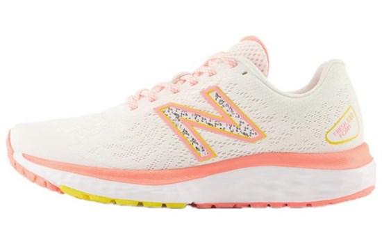 New Balance Fresh Foam 680 Shoes 'White Pink' Women's W680GW7 - фото 600004