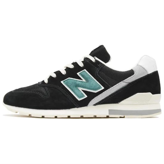 New Balance Anti Slip Wear Resistant Low Top Casual Running Shoes Men's Black Gray White CM996CI2 - фото 601843
