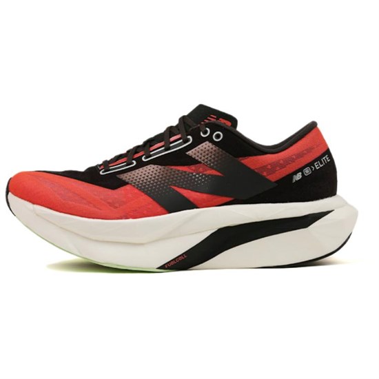 New Balance Elite V4 Anti Slip Wear Resistant Low Top Running Shoes Men's Red Black White MRCELEP4 - фото 601893