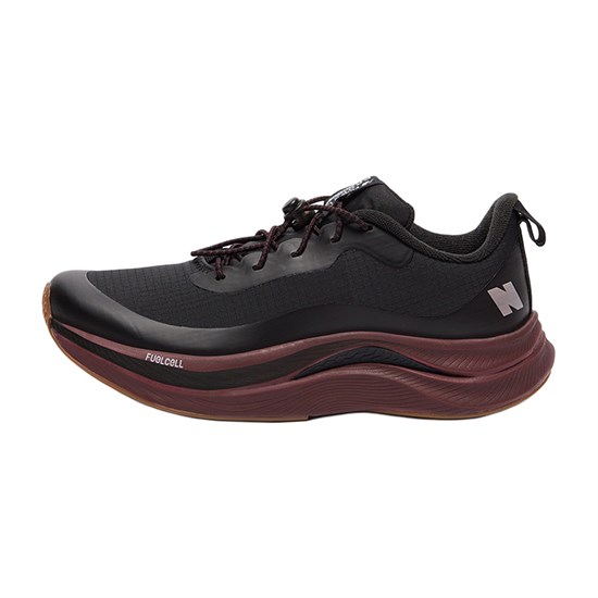 New Balance FuelCell Propel V4 Cushioned Slip Resistant Abrasion Resistant Low Top Running Shoes Men's Black Red MFCPWBK - фото 602195