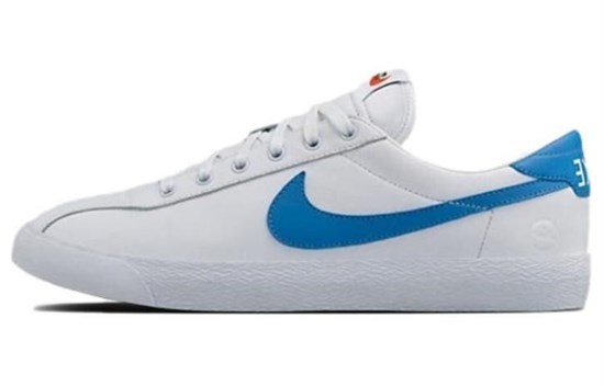 Fragment Design x Nike Zoom Lauderdale Slip Resistant Cushioning Low Top Skateboard Shoes Men's White Blue 857948-114 - фото 602790