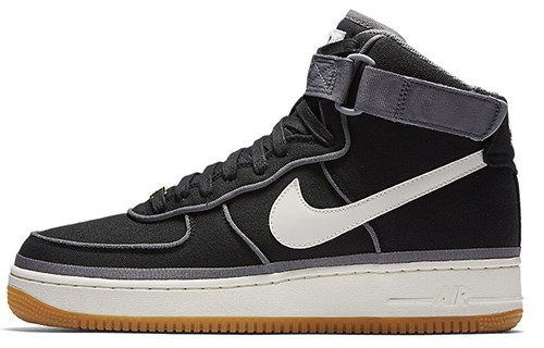 Nike Air Force 1 High '07 LV8 Black Sail Team Orange 806403-004 - фото 603059