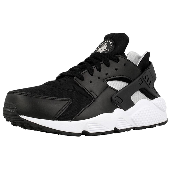 Nike Air Huarache Run Black Flat Silver White 318429-029 - фото 603974