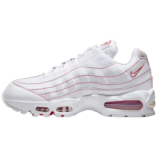 Nike Air Max 95 Anti Slip Wear Resistant Low Top Casual Running Shoes Men's White IB7936-100 - фото 604713