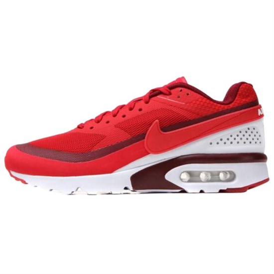 Nike Air Max BW Anti Slip Wear Resistant Low Top Casual Shoes Men's Red 819475-616 - фото 605251