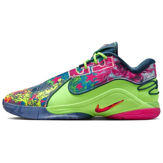 Nike Anti Slip Wear Resistant Low Top Basketball Shoes Men's Green HV8452-400 - фото 606914