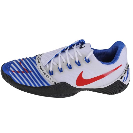 Nike Anti Slip Wear Resistant Low Top Training Shoes Men's White Blue AQ3533-100 - фото 607005