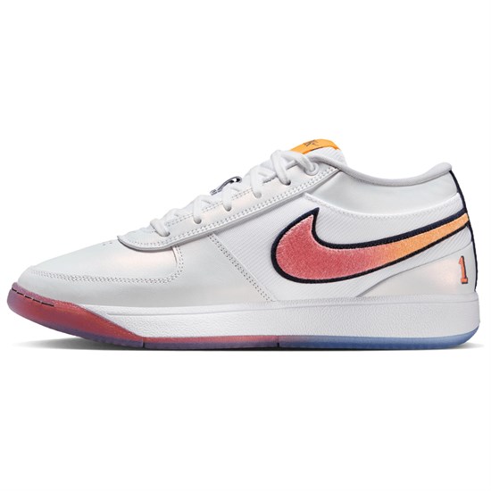 Nike Book 1 Anti Slip Wear Resistant Low Top Basketball Shoes Men's White Blue IH0893-100 - фото 607146