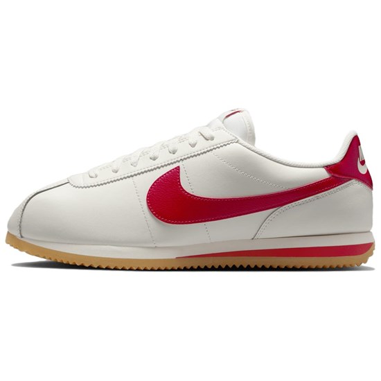 Nike Cortez Anti Slip Wear Resistant Low Top Casual Running Shoes Men's White Red DM4044-110 - фото 607279