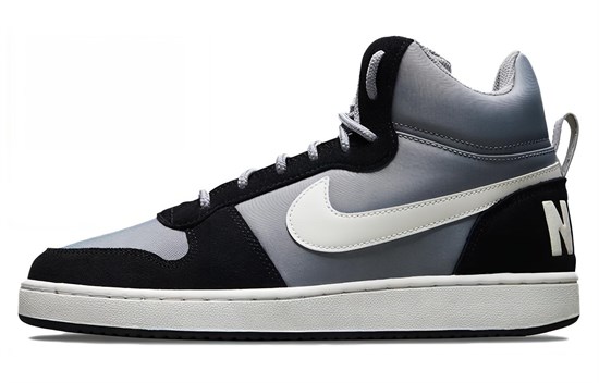 Nike Court Borough Mid Premium 'Matte Silver Black' 844884-005 - фото 607398