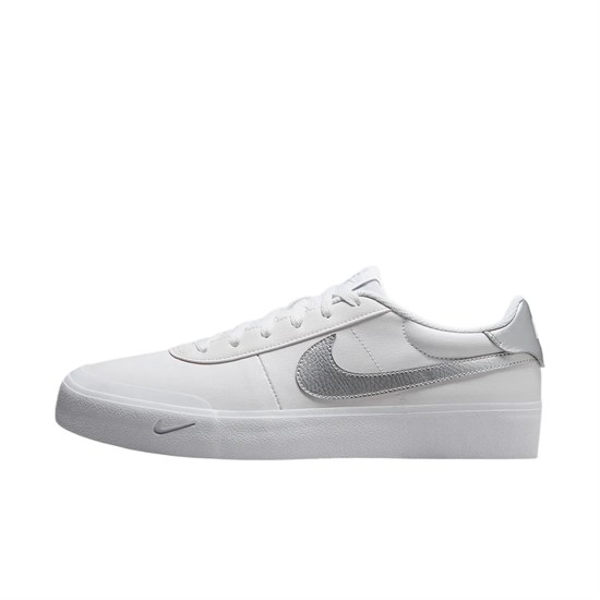 Nike Court Shot Breathable Low Top Skateboard Shoes Men's White FQ8146-105 - фото 607441