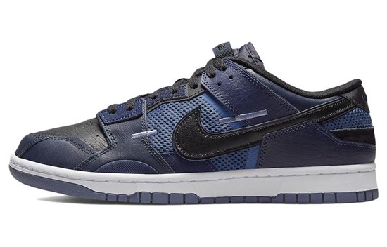 Nike Dunk Low Scrap Black Navy DH7450-400 - фото 607839