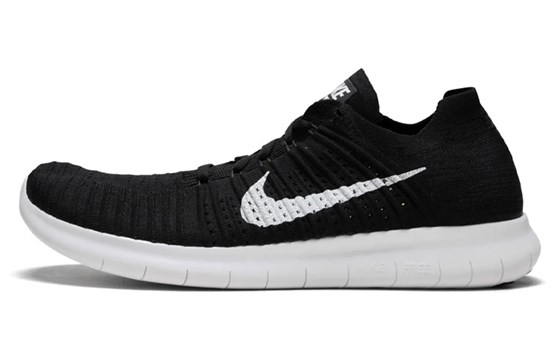 Nike Free Run Flyknit Black/White 831069-001 - фото 608180