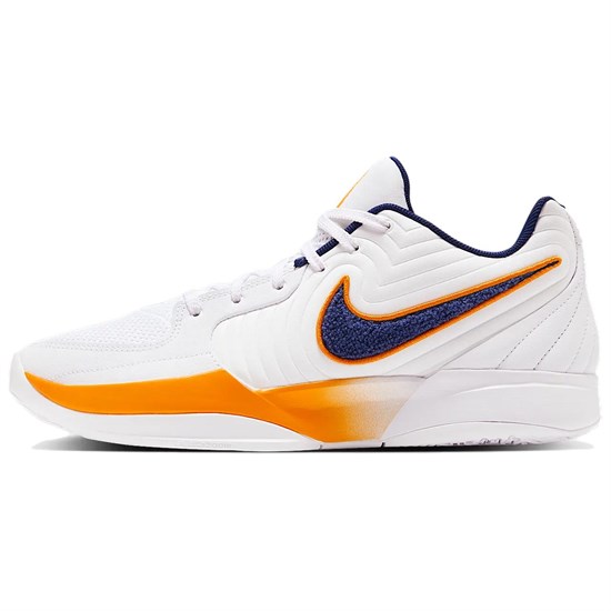 Nike Ja 2 Anti Slip Wear Resistant Low Top Basketball Shoes Men's White Yellow IF1605-101 - фото 608608