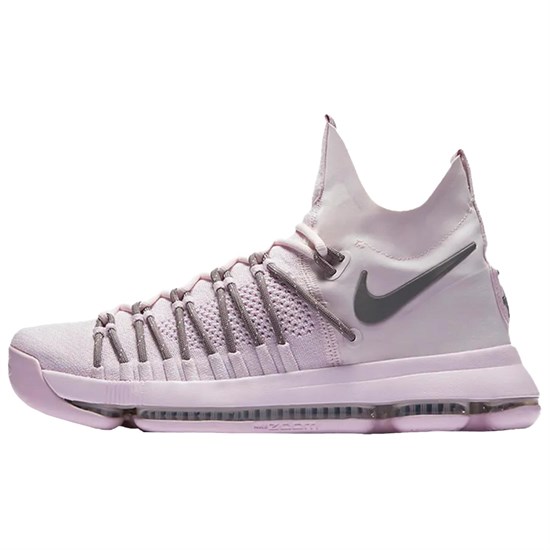 Nike KD 9 ELITE Anti Slip Wear Resistant Mid Top Basketball Shoes Men's White Pink 917414-600 - фото 608944