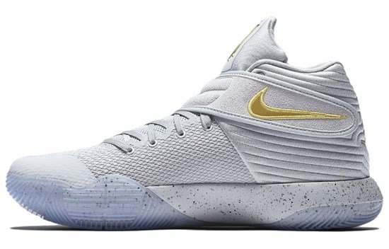 Nike Kyrie 2 'Battle Grey' Irving 2 Cushioned Slip Resistant Mid Top Basketball Shoes Men's Gray 819583-005 - фото 609303