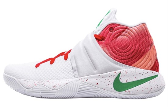 Nike Kyrie 2 Ky Rispy Kreme Cushioning Coverage Support Mid Top Performance Basketball Shoes Men's White Pink 843253-993 - фото 609334