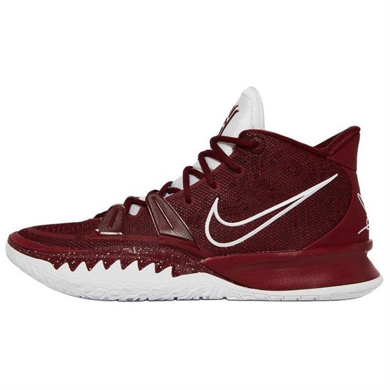 Nike Kyrie 7 Anti Slip Wear Resistant Mid Top Basketball Shoes Men's Red DM5042-601 - фото 609469